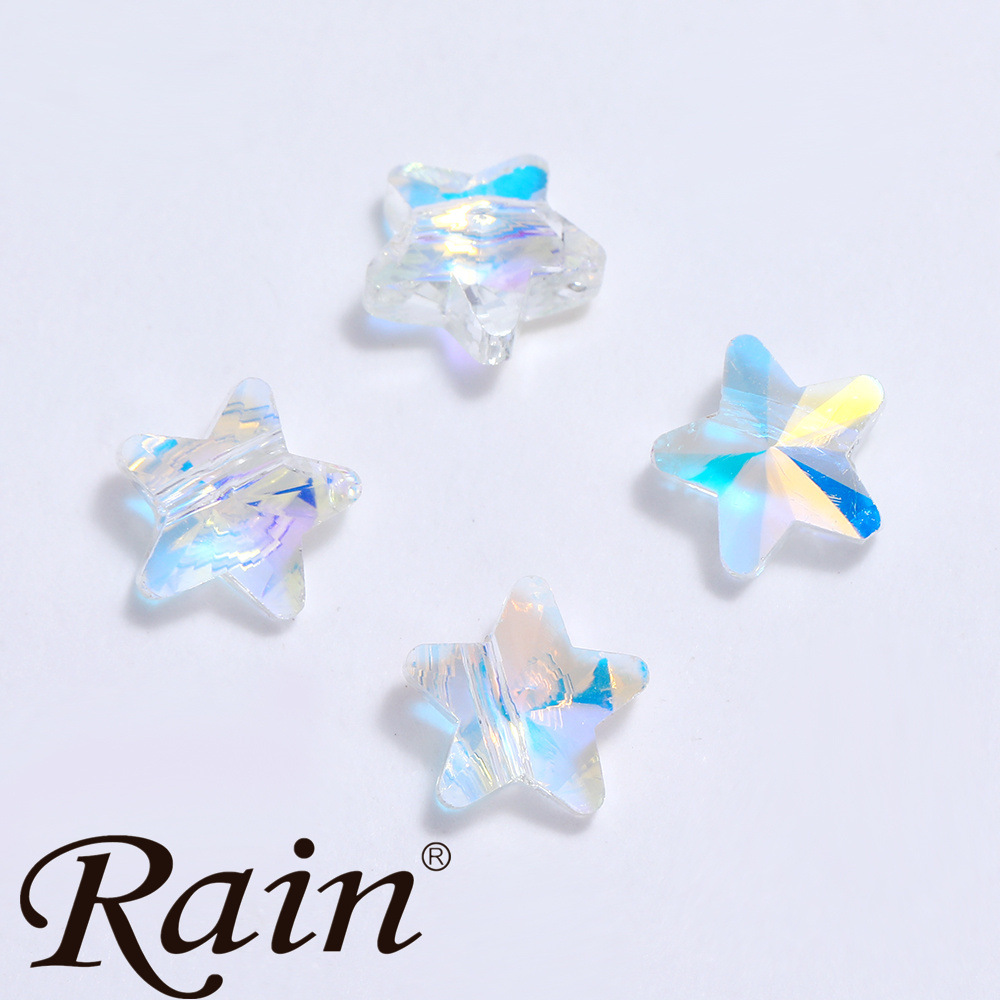 饰品配件玻璃钻水钻树脂饰品服装辅料五角星形 DIY饰品配件现货