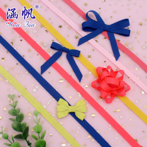 Manufacturer 1cm Multi-Color Polyester Hatband Quantity Discounts Gift Box Decoration Can Be Used as Bow Solid Color Ribbon