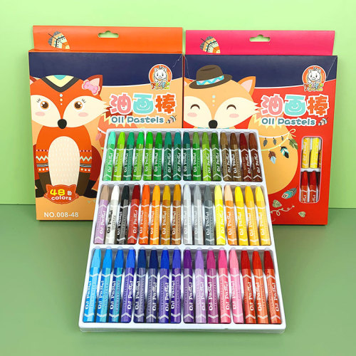 Qianhui Crayon Children‘s 12-Color Heavy Color Painting Products Tools Art Drawing Device Brush Color Lead Wax Crayon Oil Pastels Crayon
