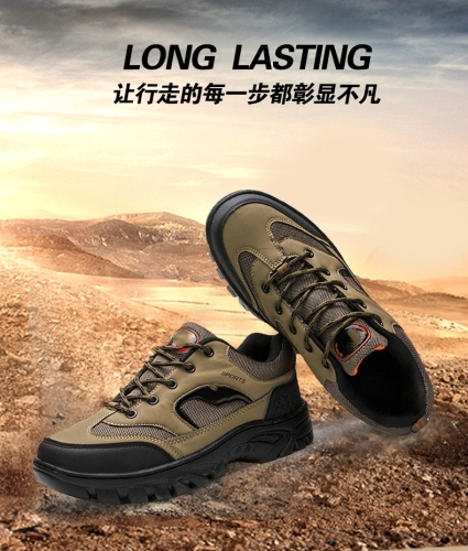 men‘s outdoor low-top hiking shoes non-slip wear-resistant hiking sports travel climbing shoes