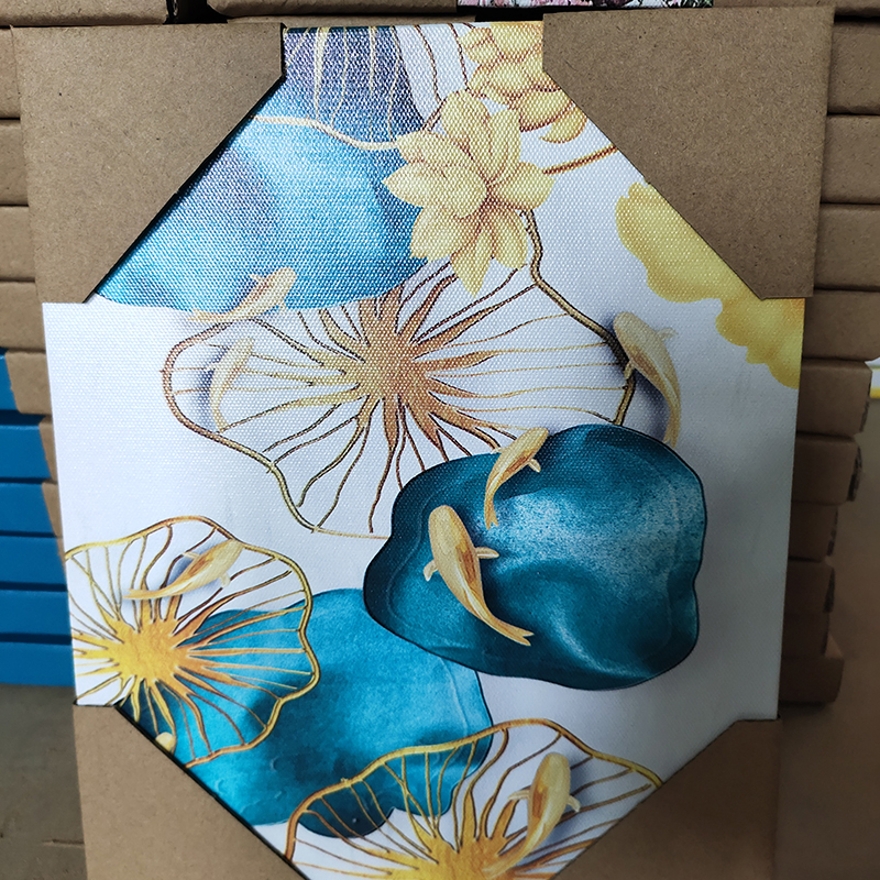 欧美风无框帆布装饰画喷绘油画挂画轻奢高档帆布画