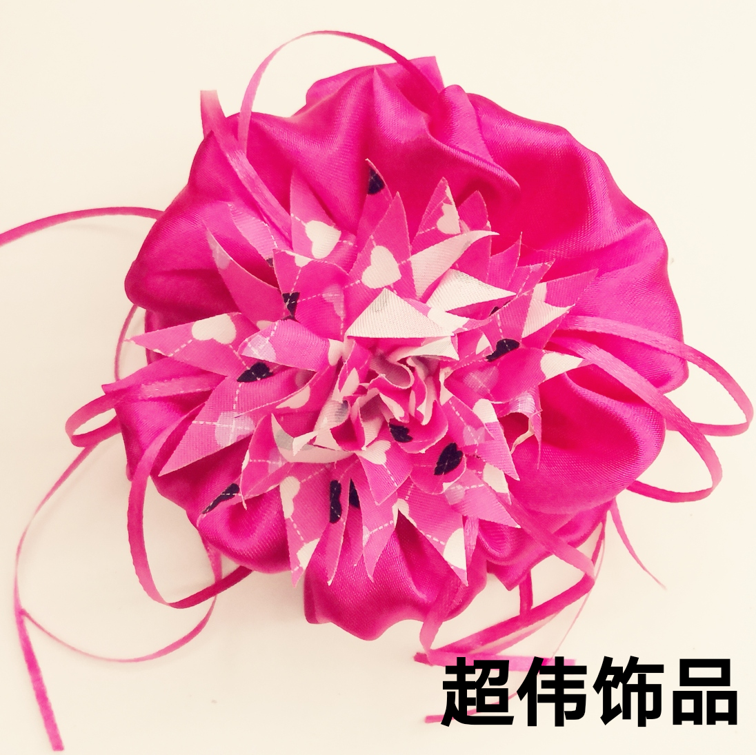 夏威夷大花抓子发夹中东阿拉伯网红直播布艺头扣