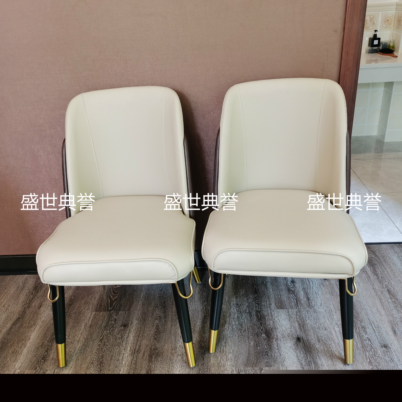 盐城星级酒店包厢实木餐桌椅会所现代轻奢实木椅餐厅北欧实木餐椅