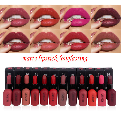 Missyoung Cross-Border Matte Lipstick Matte Lip Glaze Moisturizing Velvet Lip Gloss Moist Lipstick Factory Direct Sales