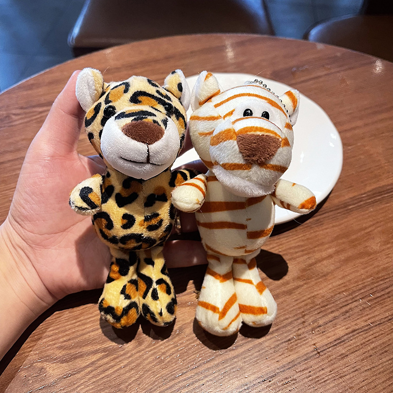 宝拉吊脚动物系列钥匙扣公仔服饰条纹斑点毛绒挂件牛仔裤包包配件