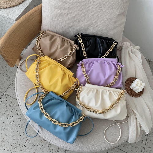 Thick Chain Cloud Bag Handbag Shoulder Bag Underarm Bag Women‘s Bag Dumpling Bag Underarm Bag