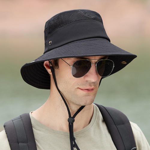 [hat hidden] summer fisherman hat men‘s mountaineering outdoor fishing uv protection sunshade breathable sun hat
