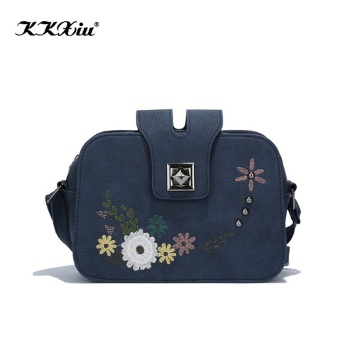crossbody bag factory foreign trade wholesale embroidery chinese style women‘s shoulder bag retro mini cute fresh mobile phone bag