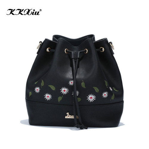 Kkxiu Drawstring Embroidery Customizable Women‘s Backpack Crossbody Bag Middle East South America European and American Factory Direct Sales