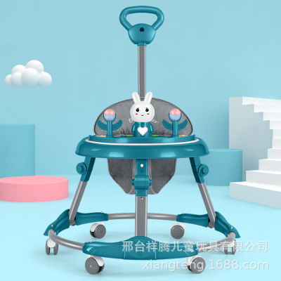 Walker Anti-O-Leg Baby Multi-Function Trolley Baby Can Sit Push Anti-Rollover Walking Frames Starting Car