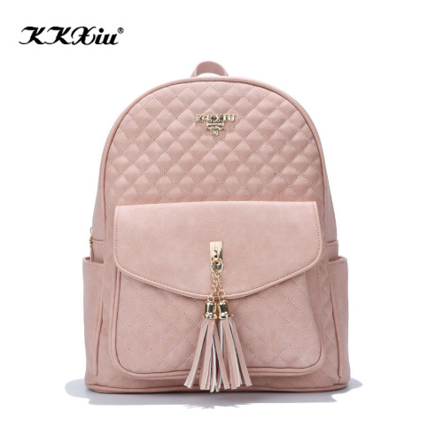 large capacity practical leisure backpack backpack college style women‘s cross-border special rhombus travel bag trendy schoolbag