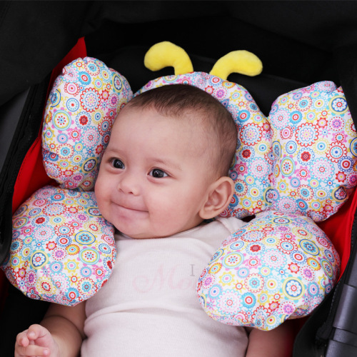 0-1 Year Old Baby Trolley Anti-Flat Head Shaping Pillow Children‘s Seat Headrest Travel Sleeping Baby Pillow