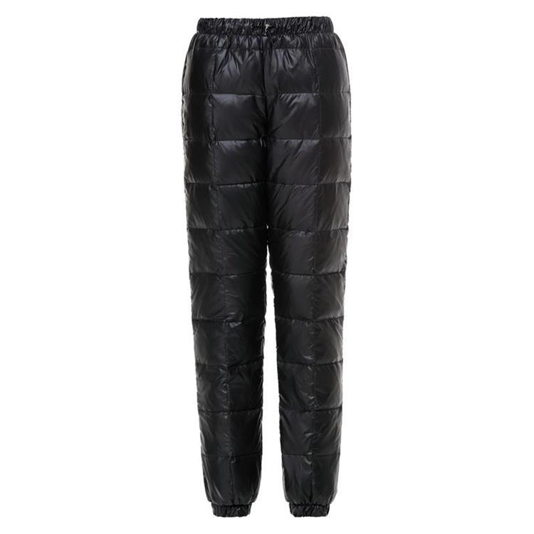 2018新款户外羽绒裤男女外穿高腰大码加厚冬双面修身显瘦保暖裤潮