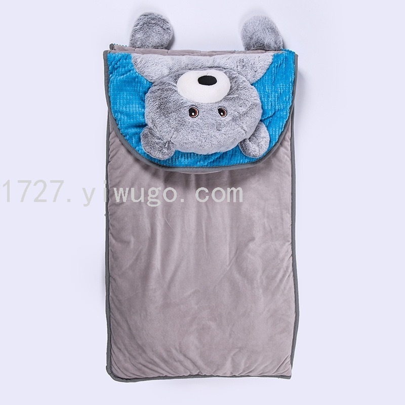 定制新款跨境儿童睡袋北极熊卡通儿童保暖立体睡袋加厚防踢被厂家详情5