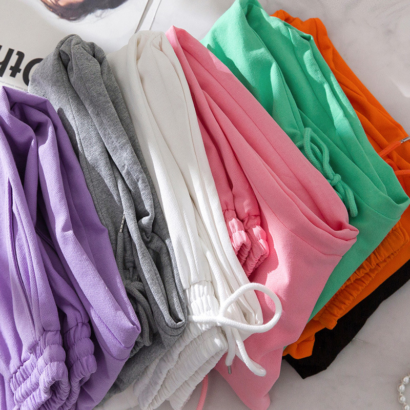 灰色运动裤女春秋2021新款春装宽松束脚哈伦裤休闲爆款卫裤春秋潮