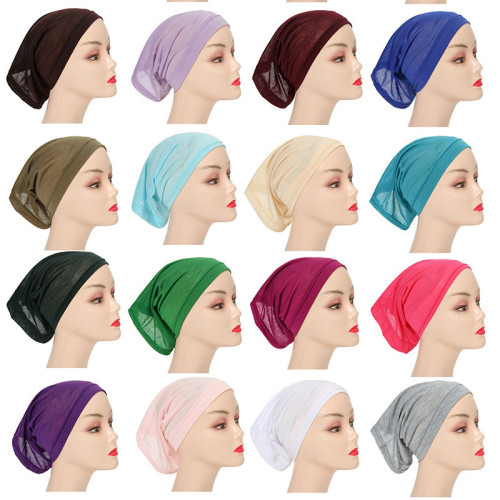 cross-border manufacturers mercerized cotton jersey women‘s base cap cross solid color pullover warm fashion hat xm02