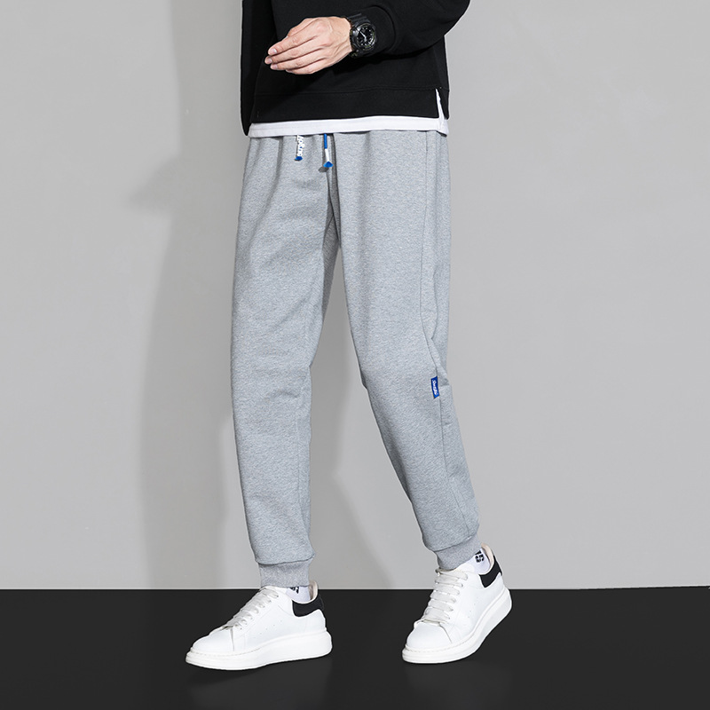 裤子男士夏季薄款直筒潮流运动休闲卫裤宽松青少年初高中生束脚裤