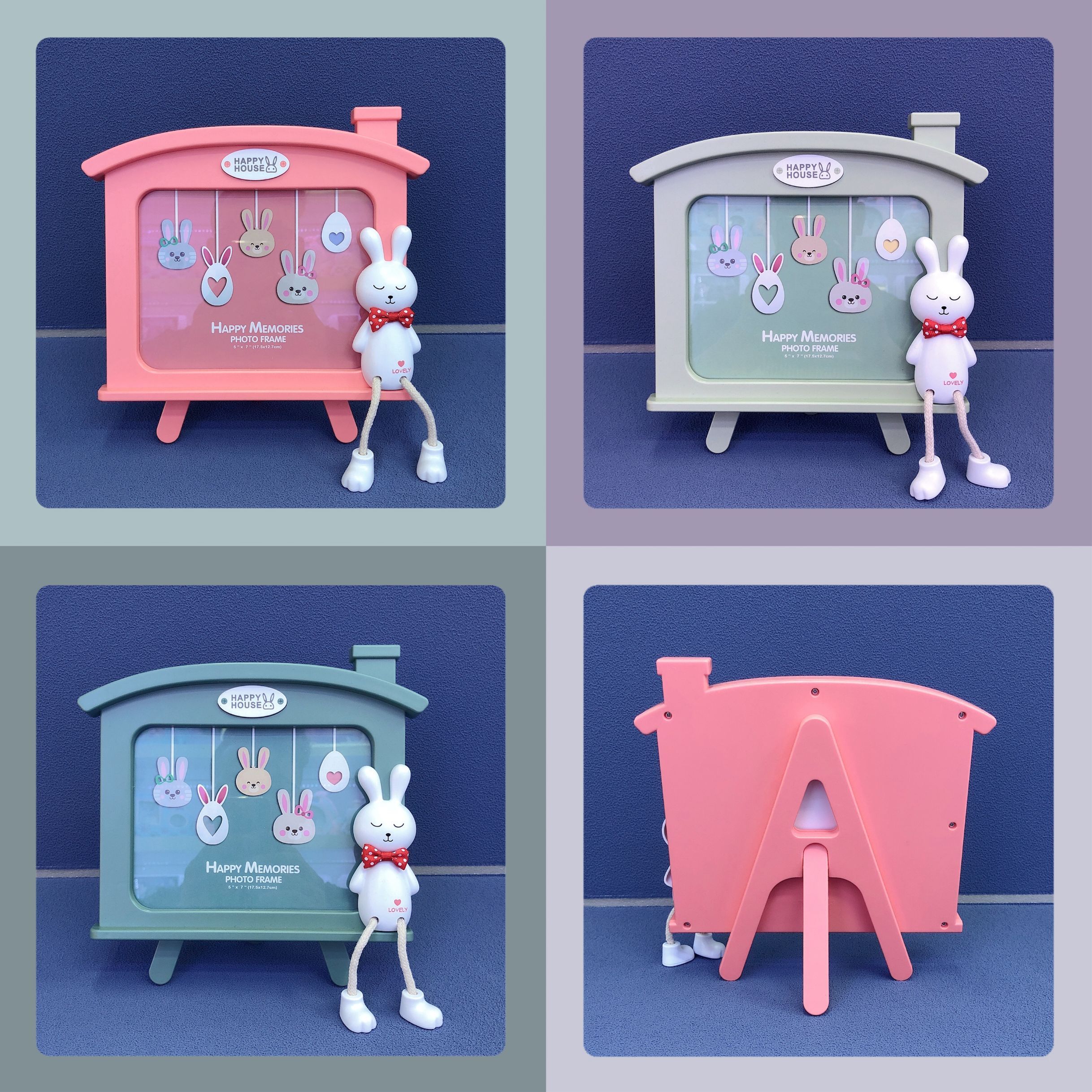 相框画框浩涛相框HT-TF3383屋型吊脚兔7寸（3色）