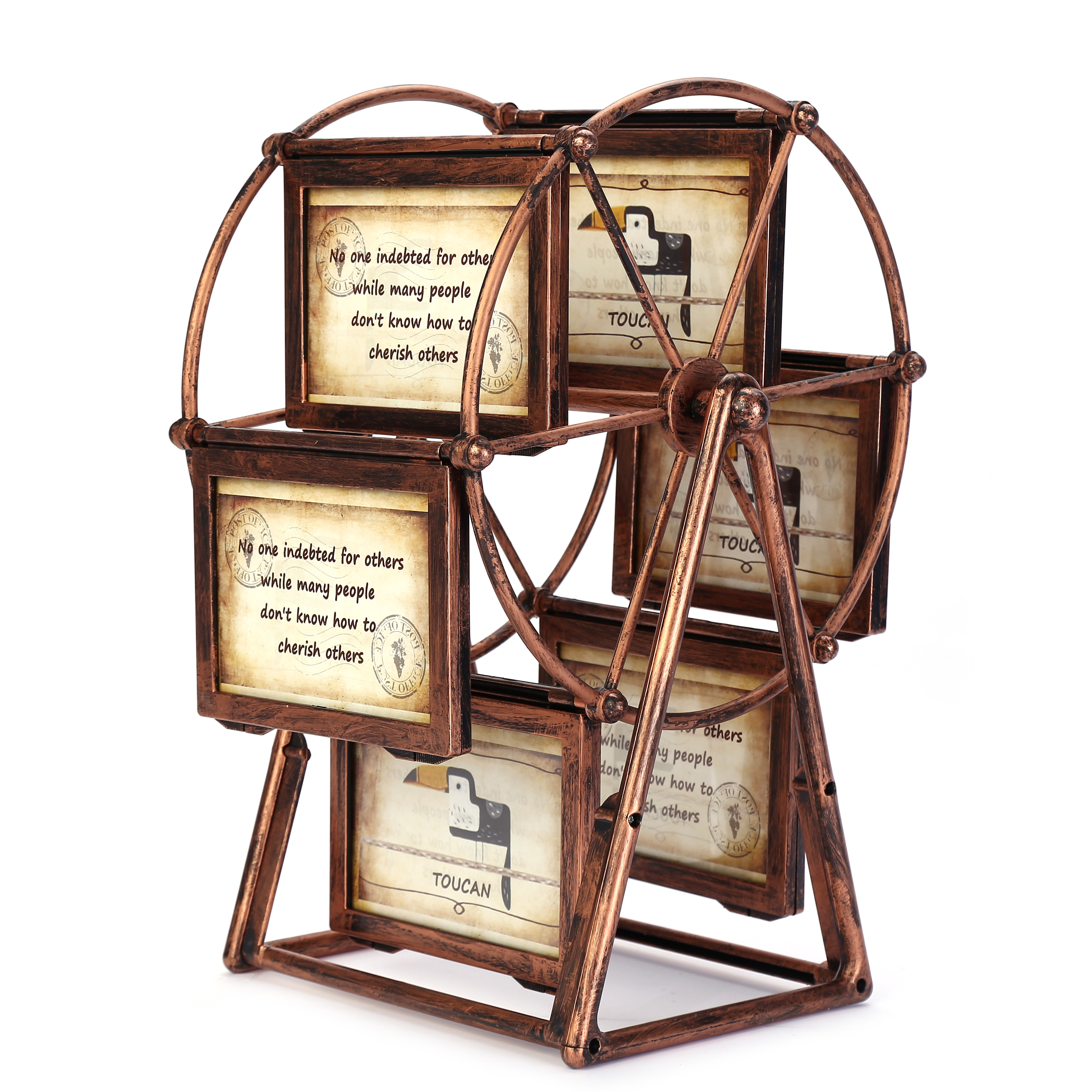 摩天轮大风车大水车相框摆台 儿童影楼礼品相框 ins旋转相框 5寸