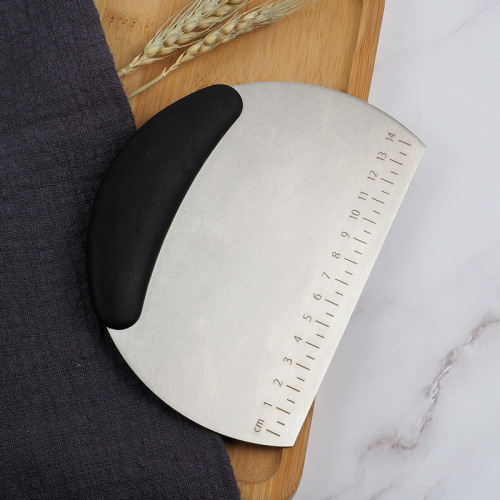 Spot Stainless Steel Flour Scraper Cake Shovel with Scale Cut Surface Shovel Rice Noodles Shovel