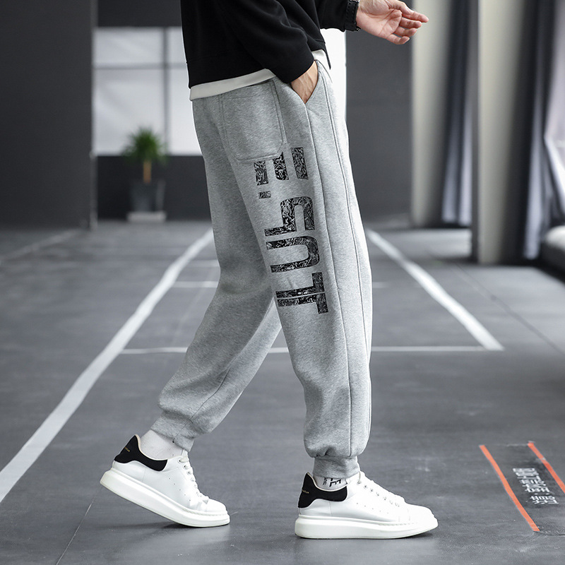 休闲裤男士潮牌2021春秋季新款潮流运动卫裤男港风宽松哈伦束脚裤