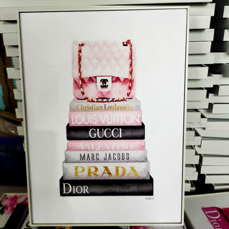 北欧现代风格家居客厅走廊玄关微框挂画墙画酒店走廊大厅装饰画