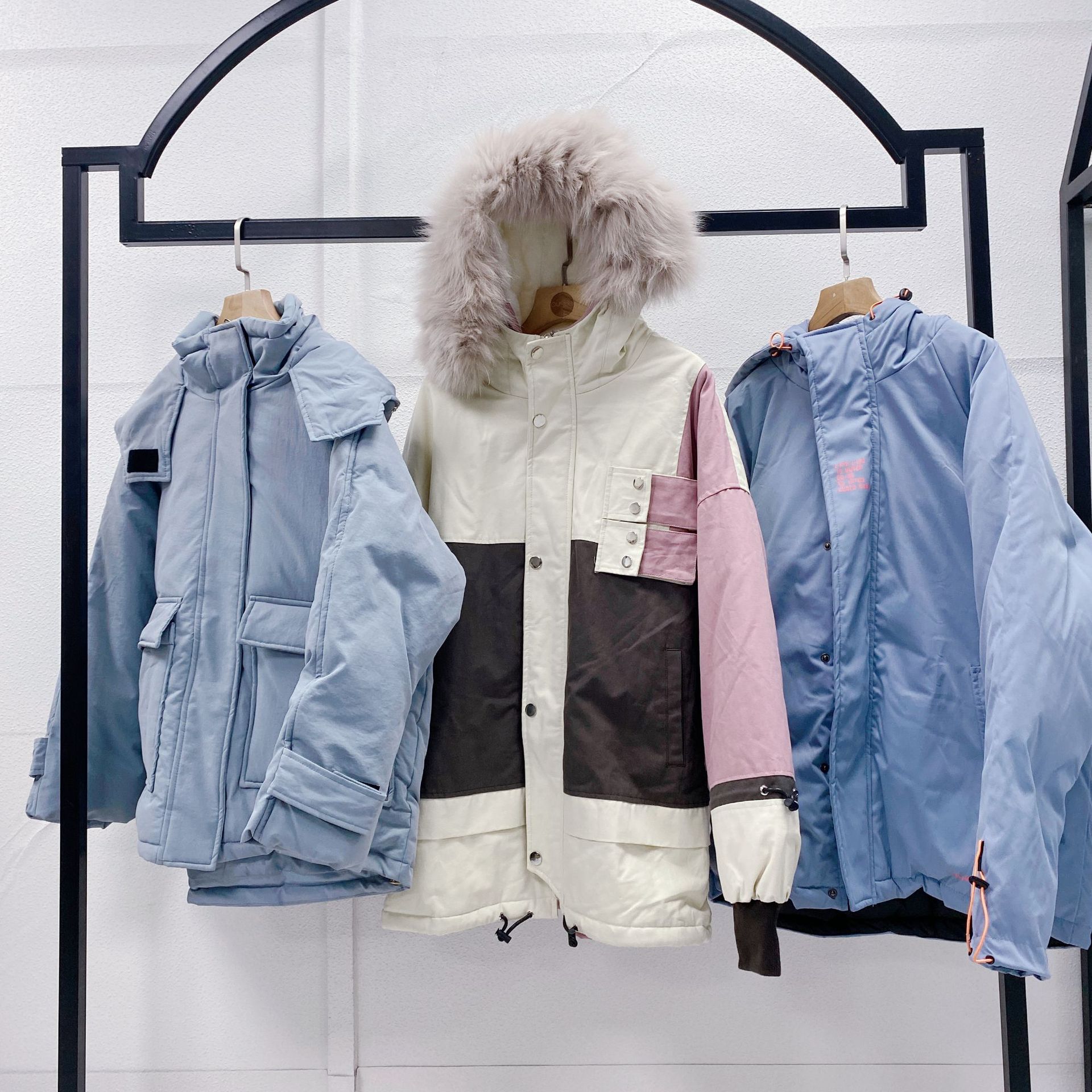 平湖反季羽绒服女中长款 2021大鹅冬季蒙口外套 鸭鸭ader羽绒服女