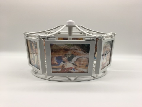 新款相框旋转梦幻摩天轮画框 创意机械发条相框 摆台相框批发