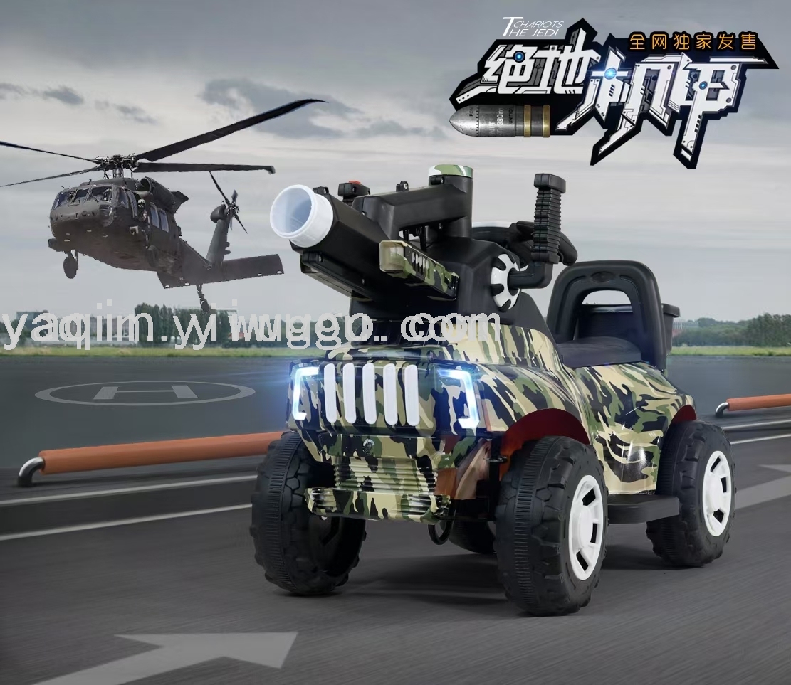 儿童电动车绝地机甲车可坐人带灯光音乐早教功能厂家直供