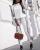 item OSCE6987 2021 new fashion ladies legging pant sports set Color Whiteblackgrewlight brown Size SMLXL