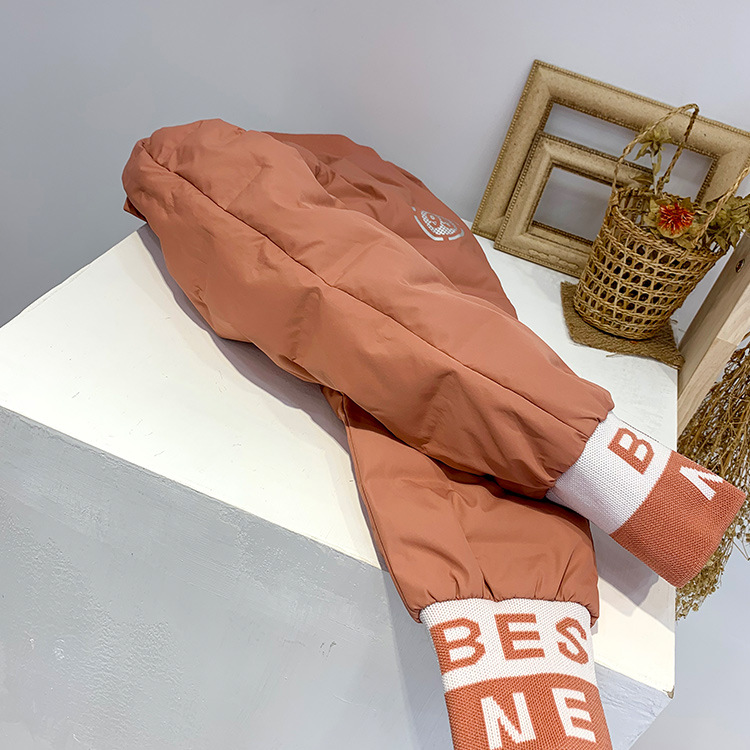 2021秋冬新款儿童羽绒裤男童女童韩版时尚休闲加厚wu缝压胶羽绒裤