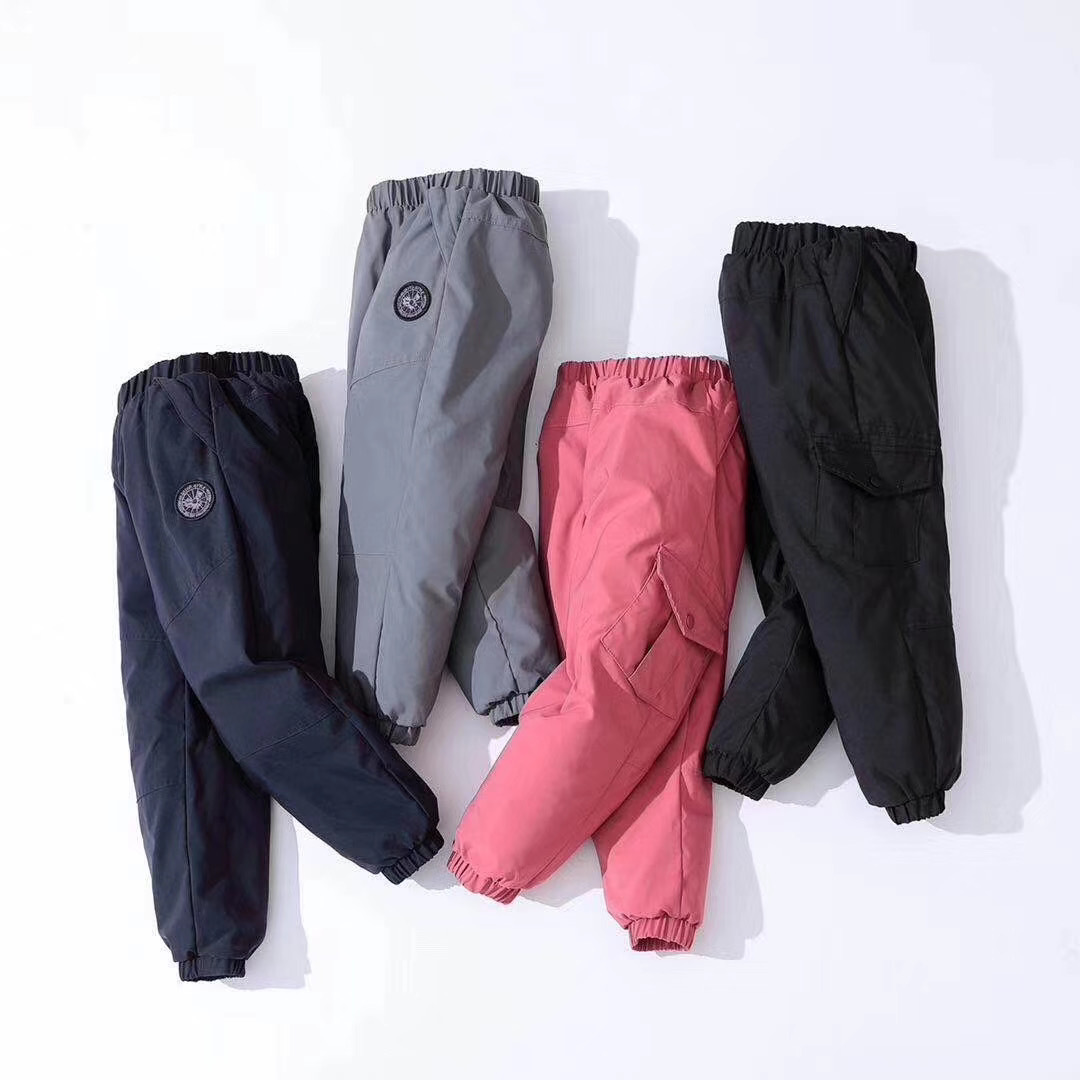 【30件起免邮】童裤新款宝宝保暖儿童羽绒裤宽松加厚白鸭绒中小童