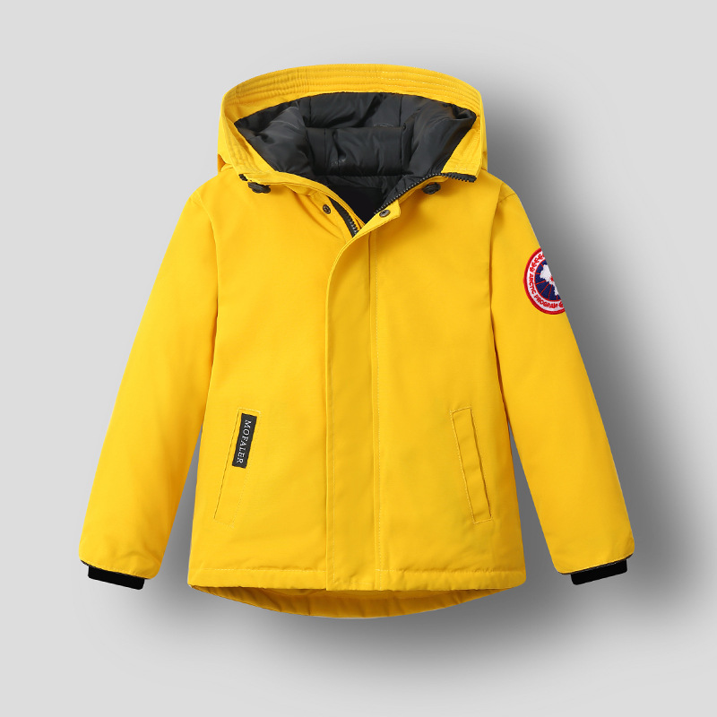 2021新款儿童羽绒服男女童加厚连帽羽绒防寒迷彩夹克户外时尚外套