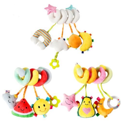baby baby plush fruit bed winding pendant decoration bedside wind chimes rattle boys and girls early education toys 0-3 years old