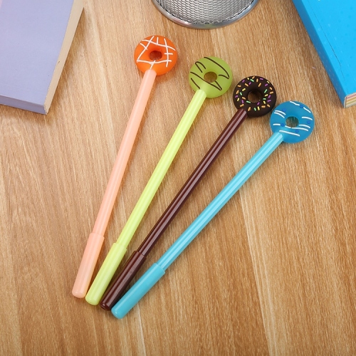 creative stationery third-generation donut gel pen cartoon student cute candy color water pen office signature pen