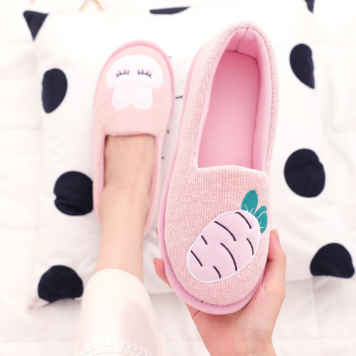 spring and autumn new pregnant women confinement shoes cute cartoon rabbit maternity cotton slippers sewing soft bottom covered root maternity shoes