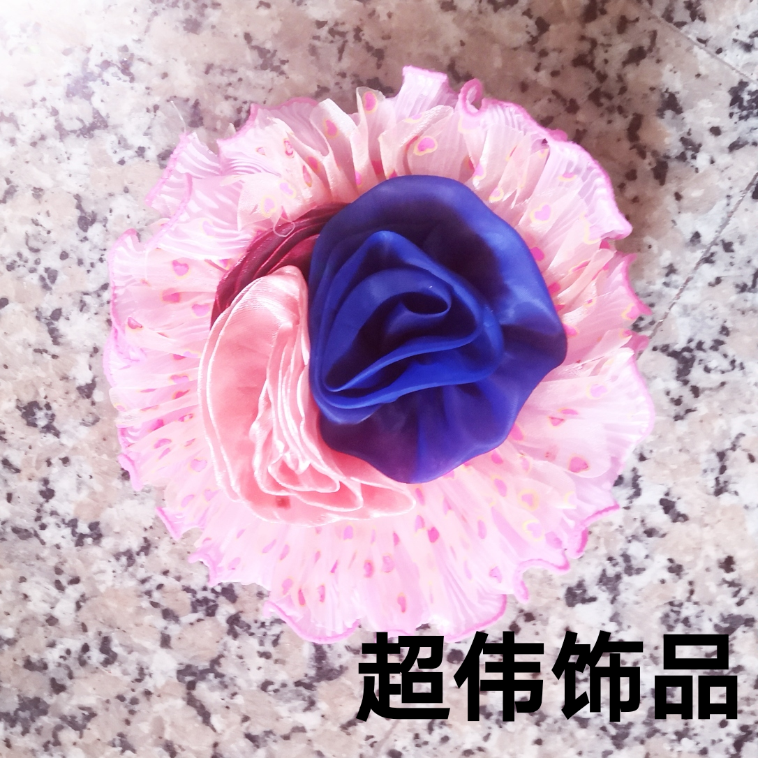 纱巾包头头饰发夹抓扣夏威夷大花日韩网红发夹