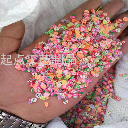 Hot Nail Sequins Candy Fruit Slice Slim DIY Material Summer Fruit Polymer Clay Nail Jewelry Patch