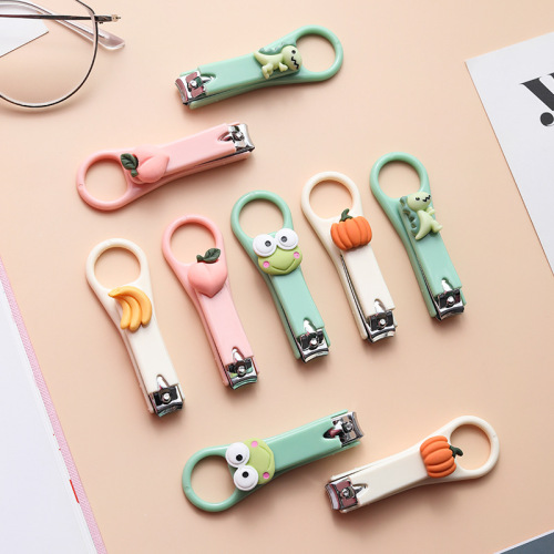 Creative Cartoon Nail Clippers Cute Student Nail Scissors Stainless Steel Nail Clippers Small Gift Toe Cartoon Nail Scissors