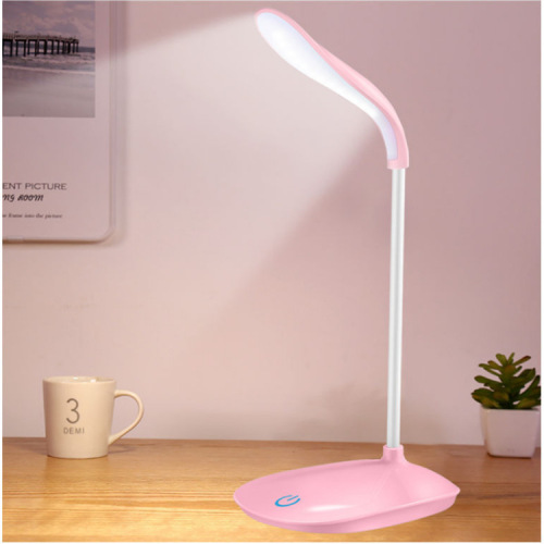 Bedroom Bedside Book Desktop Eye Protection Desk Lamp USB Rechargeable LED Small Table Lamp Three-Speed Touch Dimming Learning Desk Lamp