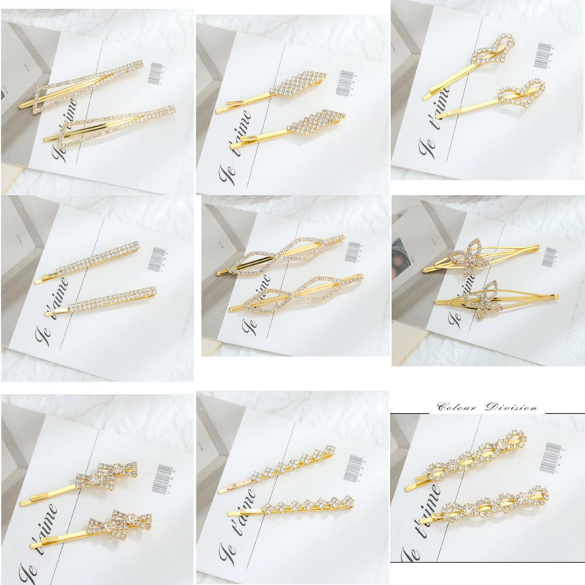 韩版发夹水钻一字夹甜美风头发饰品新款头饰