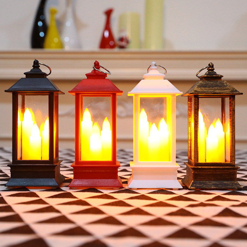 仿真三支蜡烛风灯l装饰工艺品摆件