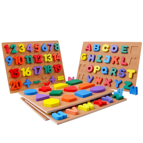 Digital Alphabet Puzzle Toys for Young Children early Education Educational Shape Matching Building Blocks for Boys and Girls Aged 1-3-6