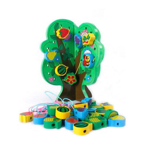 new string happiness wisdom tree christmas fruit tree wooden beaded toys interspersed toys creative infant teaching aids