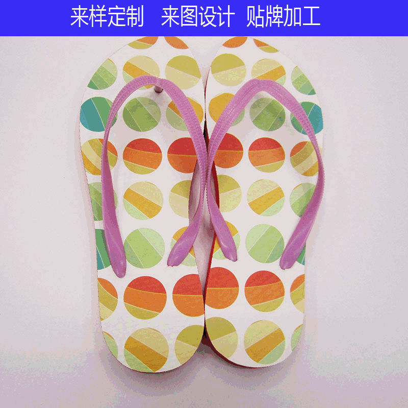 manufacturers customize summer flat heel thermal transfer candy color non-slip pe flip flops flip-flops casual adult slippers