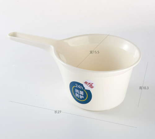 Household Kitchen Water Ladle Thickened Plastic Water Spoon Bath Spoon Drifting Spoon Long Handle Children Shampoo Spoon