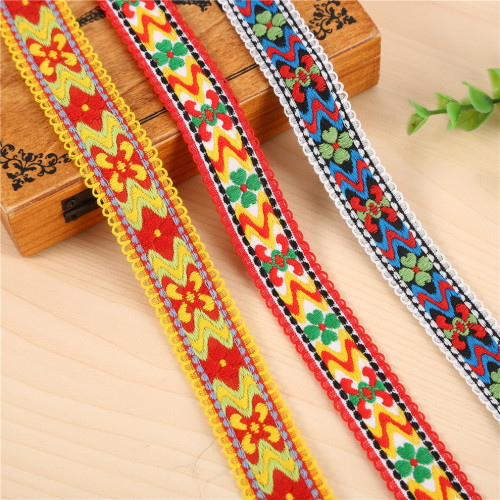 .5cm Ethnic Style lace Ribbon Clothing Accessories DIY Pastoral Style Embroidery Lace 