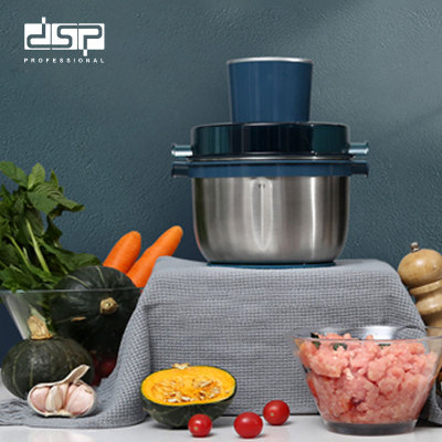 DSP Dansong 2L Stainless Steel Household Small Multi-Functional Complementary Food Mixer Stirring Minced Meat Cutting Meat Grinder