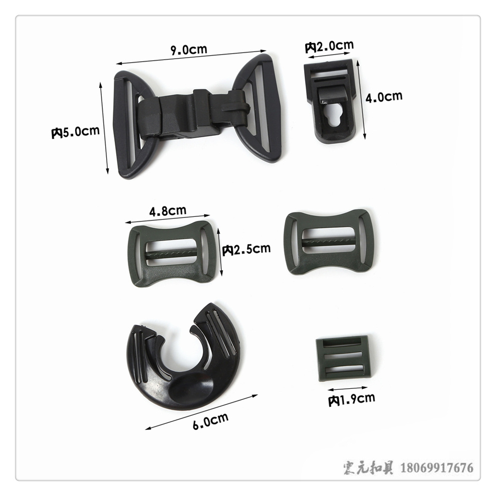 Multi-purpose travel backpack hooks, plastic wire hooks, luggage hooks, rotating hooks, various plastic accessories, webbing hooks and buckles pic 8
