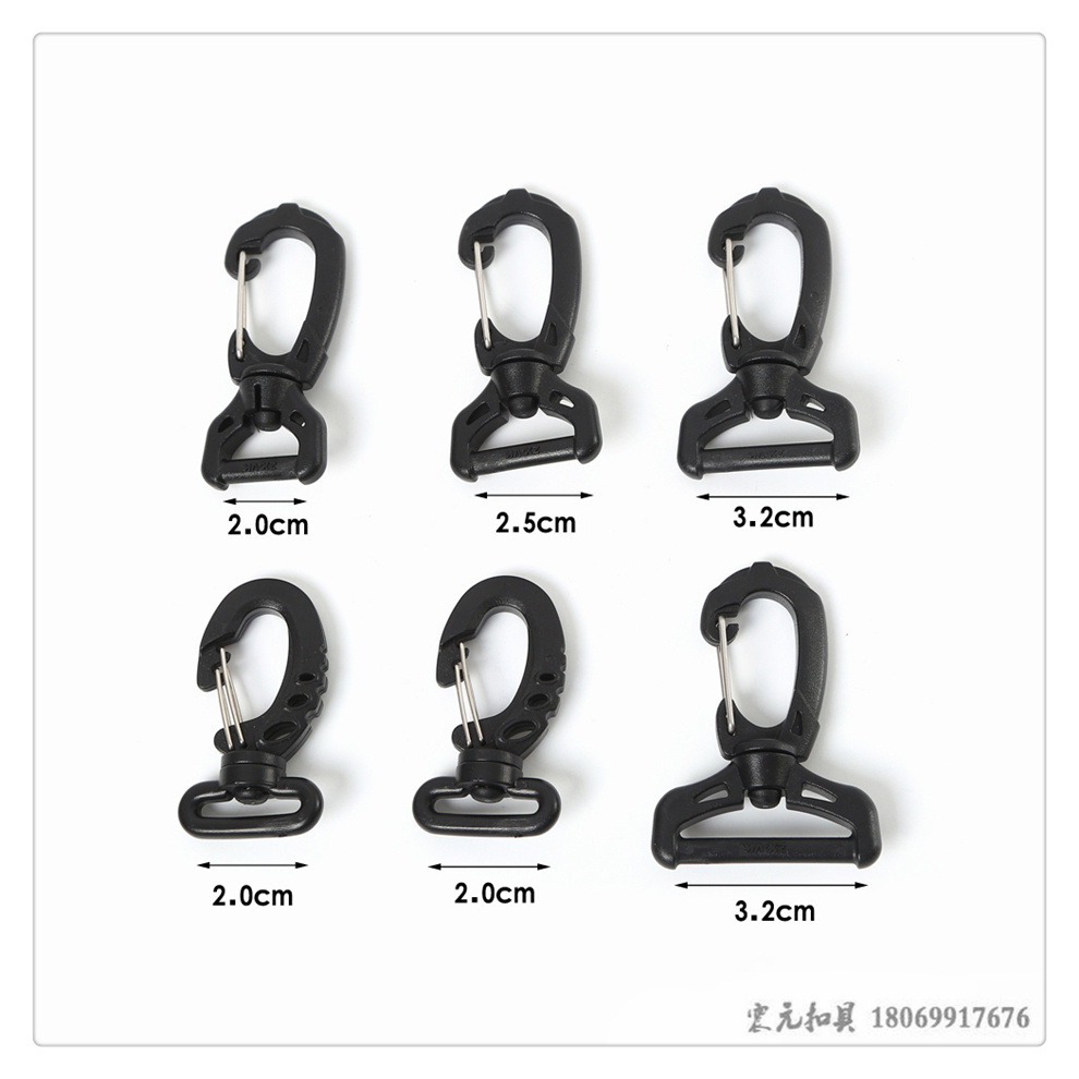 Multi-purpose travel backpack hooks, plastic wire hooks, luggage hooks, rotating hooks, various plastic accessories, webbing hooks and buckles pic 3